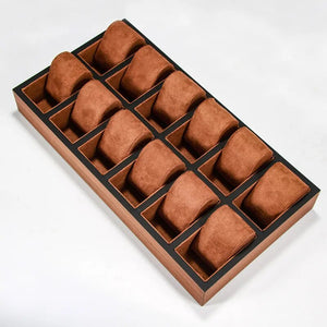 Duży Drewniany Prezentoir na Zegarki-3-Organizer-Zegarki-Studio