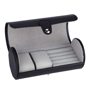 Etui na Zegarek - Czarne Proste-2-Organizer-Zegarki-Studio