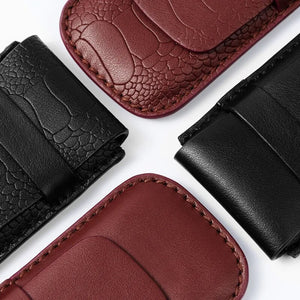 Etui na zegarek z czarnej skóry CROQ-3-Organizer-Zegarki-Studio