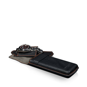 Pudełko na Zegarki - Etui Saffiano Złote-1-Organizer-Zegarki-Studio