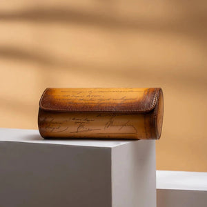 Pudełko na Zegarki - Galata Parchemin Platine Honey Brown-1-Organizer-Zegarki-Studio