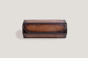 Pudełko na Zegarki - Galata Sześciokątne Pergamin Java Brązowe-2-Organizer-Zegarki-Studio