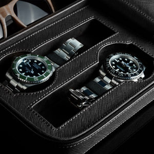 Pudełko na Zegarki - Lifestyle Saffiano Black-7-Organizer-Zegarki-Studio