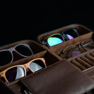 Pudełko na Zegarki - Lifestyle Saffiano Braun-4-Organizer-Zegarki-Studio