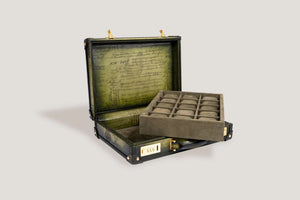Pudełko na Zegarki - Master Edition Parchemin Olive Zielony-5-Organizer-Zegarki-Studio