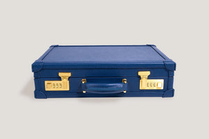 Pudełko na Zegarki - Master Safiano Navy Blue-2-Organizer-Zegarki-Studio
