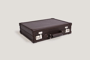 Pudełko na Zegarki - Master Safiano w Kolorze Ciemnobrązowym-5-Organizer-Zegarki-Studio