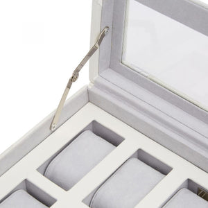 Pudełko na Zegarki - Memento Mori Białe-5-Organizer-Zegarki-Studio