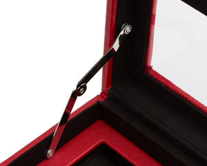 Pudełko na Zegarki - Memento Mori Czerwone-4-Organizer-Zegarki-Studio