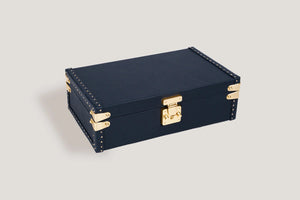 Pudełko na Zegarki - Petra Togo Ciemnoniebieskie-2-Organizer-Zegarki-Studio