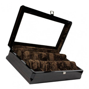 Pudełko na zegarki - Przestronne, aksamitne-2-Organizer-Zegarki-Studio