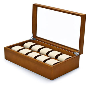 Pudełko na Zegarki - Rustykalny Kasztan-1-Organizer-Zegarki-Studio