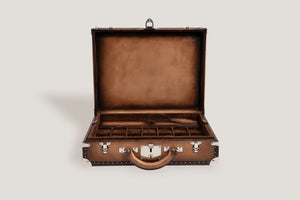 Pudełko na Zegarki - Trunk Java Brown-3-Organizer-Zegarki-Studio