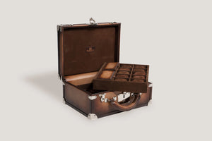 Pudełko na Zegarki - Trunk Patina Java Brown-3-Organizer-Zegarki-Studio