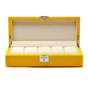 Pudełko na Zegarki - Żeglarska Żółć-1-Organizer-Zegarki-Studio