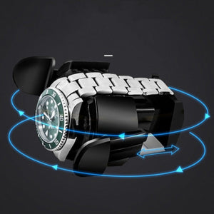 Rotomat do Zegarków Automatycznych Premium Brązowy 4 Sloty-3-Organizer-Zegarki-Studio