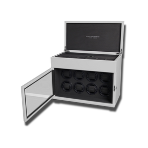 Rotomat do Zegarków - Biała Seria 8-2-Organizer-Zegarki-Studio