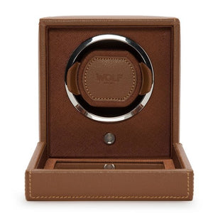 Rotomat do Zegarków - Cube Cover Cognac-1-Organizer-Zegarki-Studio