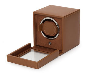 Rotomat do Zegarków - Cube Cover Cognac-2-Organizer-Zegarki-Studio