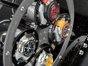 Rotomat Do Zegarków - Kwadry Carbone-3-Organizer-Zegarki-Studio