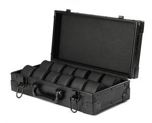 Walizka na zegarki koloru czarnego dla zegarmistrza-1-Organizer-Zegarki-Studio