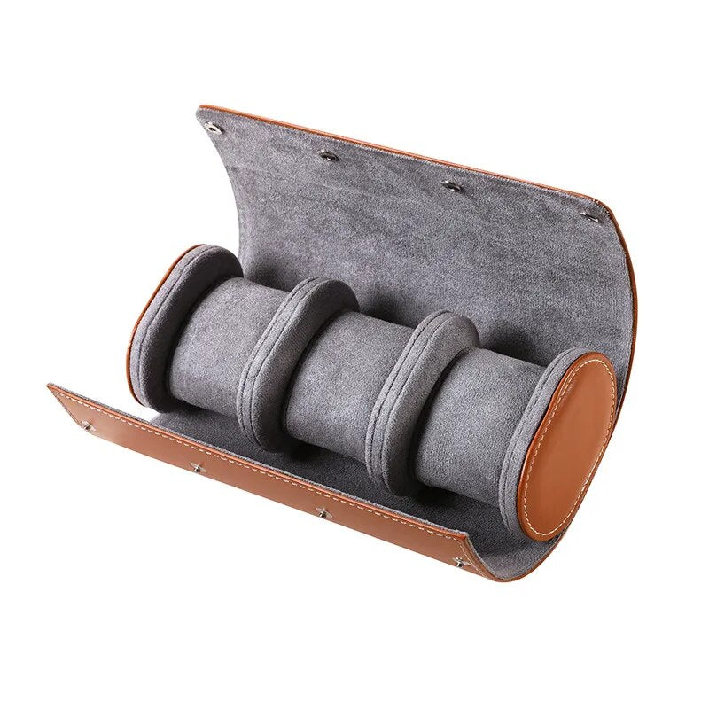 Etui na zegarek Trio Brązowe-1-Organizer-Zegarki-Studio