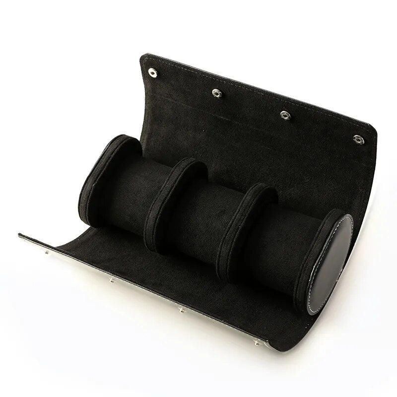 Etui na zegarek Trio w kolorze czarnym-1-Organizer-Zegarki-Studio