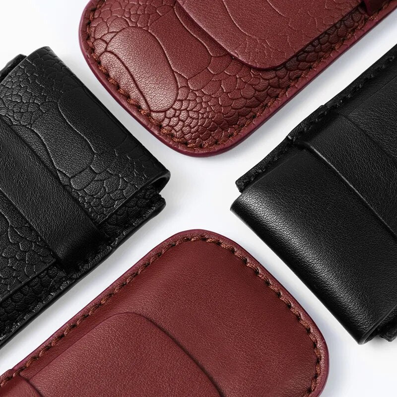 Etui na zegarek z czarnej skóry CROQ-3-Organizer-Zegarki-Studio