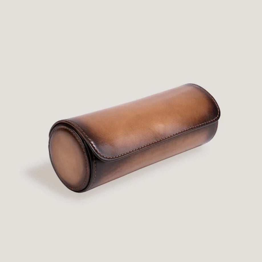 Pudełko na Zegarki - Aras Rulon Miodowy Brąz-1-Organizer-Zegarki-Studio