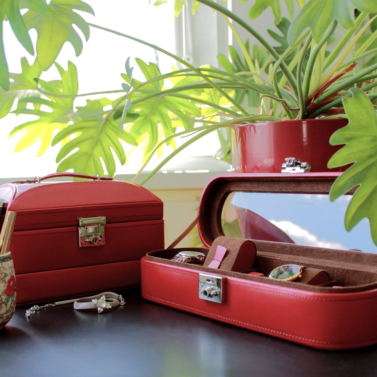 Pudełko na zegarki - Design Szkarłatny-4-Organizer-Zegarki-Studio