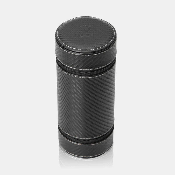 Pudełko na zegarki - Dwójka Walec Carbone-3-Organizer-Zegarki-Studio