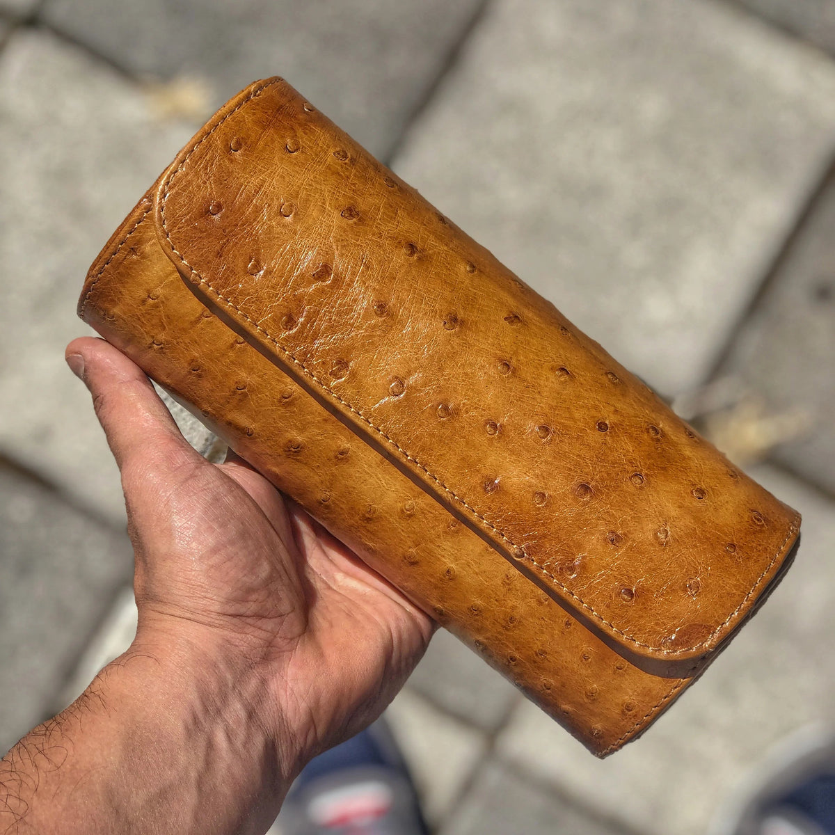 Pudełko na Zegarki - Galata Ostrish Miodowy Brąz-2-Organizer-Zegarki-Studio