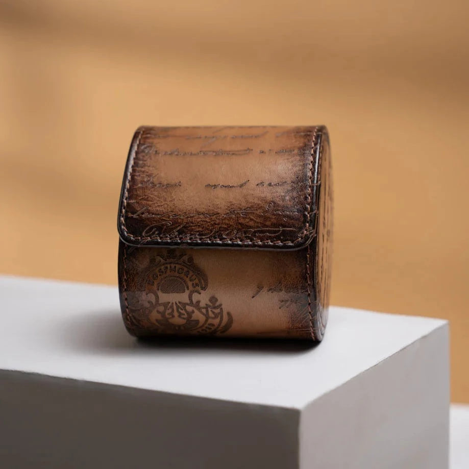 Pudełko na Zegarki - Galata Parchemin Platynowe Java Brown-1-Organizer-Zegarki-Studio