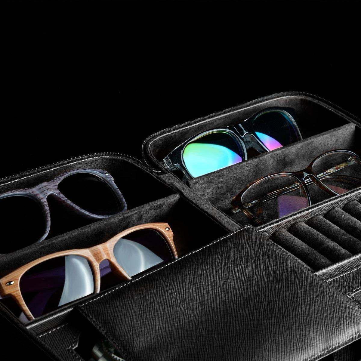 Pudełko na Zegarki - Lifestyle Saffiano Black-5-Organizer-Zegarki-Studio