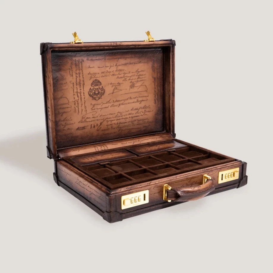 Pudełko na zegarki - Master Edition Parchemin Java Brązowe-1-Organizer-Zegarki-Studio