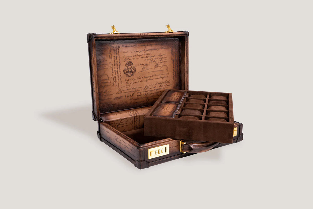 Pudełko na zegarki - Master Edition Parchemin Java Brązowe-3-Organizer-Zegarki-Studio