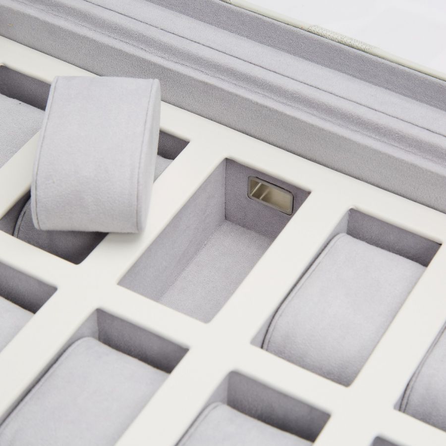 Pudełko na Zegarki - Memento Mori Białe-6-Organizer-Zegarki-Studio