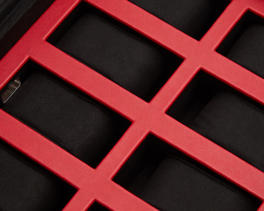 Pudełko na Zegarki - Memento Mori Czerwone-3-Organizer-Zegarki-Studio