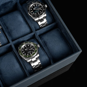 Pudełko na zegarki - Mirage płaskie Blau-2-Organizer-Zegarki-Studio