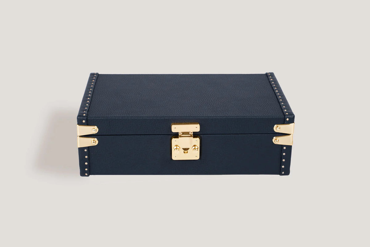 Pudełko na Zegarki - Petra Togo Ciemnoniebieskie-5-Organizer-Zegarki-Studio