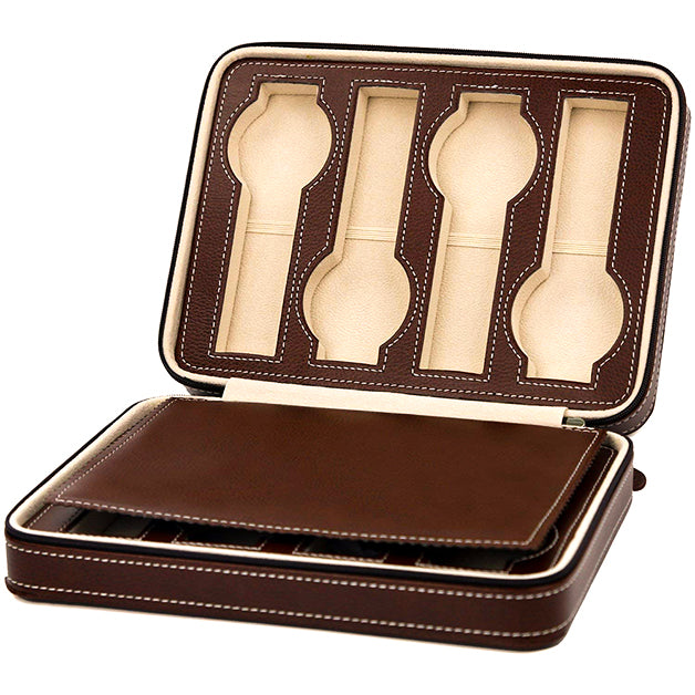 Pudełko na Zegarki - Przestronne Vintage na Podróże-1-Organizer-Zegarki-Studio