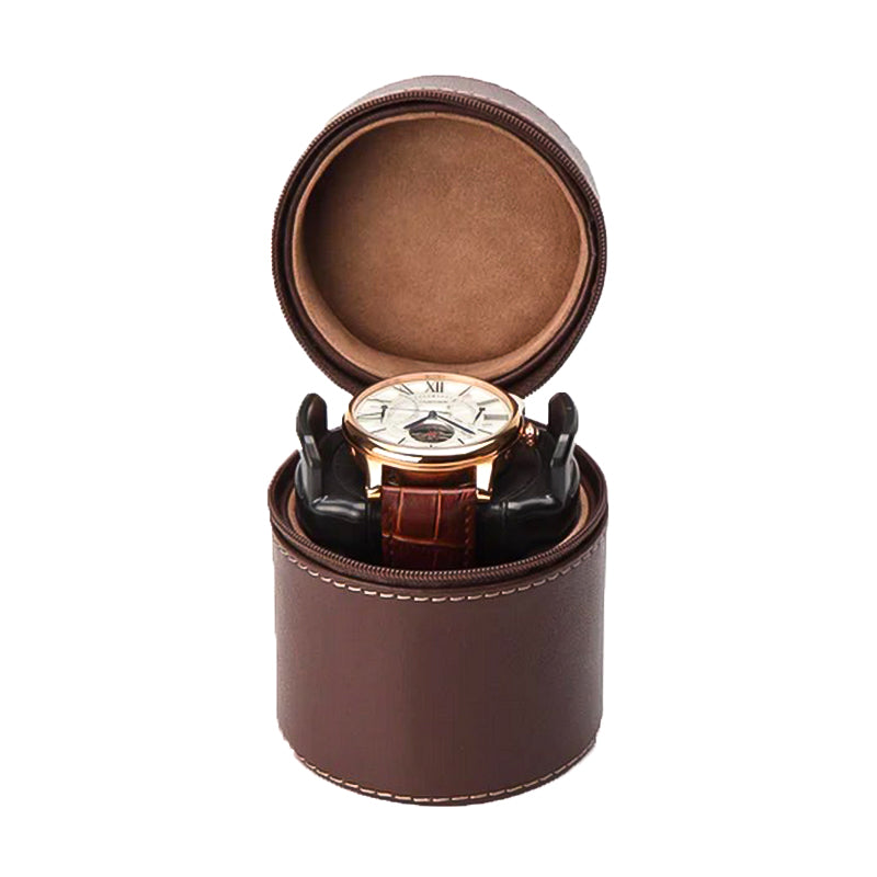Pudełko na Zegarki - Rolka Pirmus Braun-1-Organizer-Zegarki-Studio