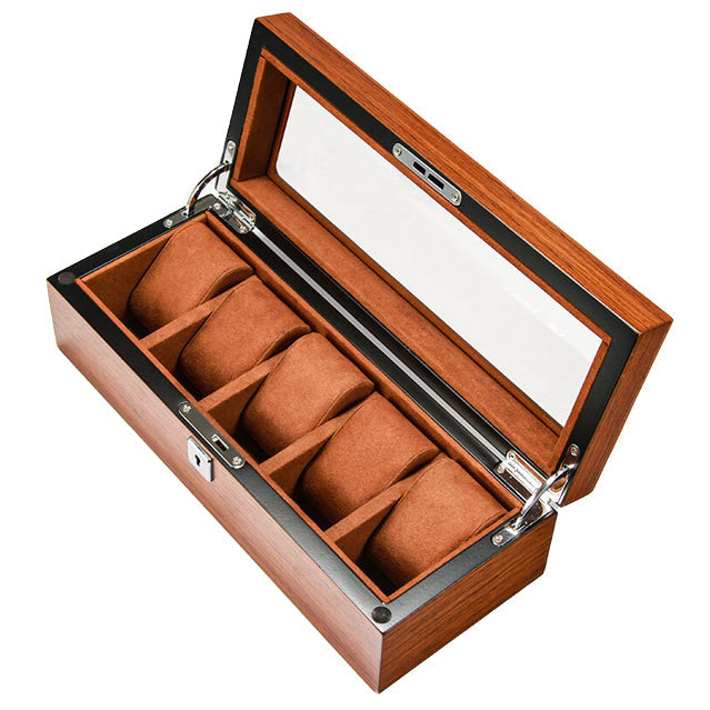 Pudełko na Zegarki - Standardowe Drewniane-1-Organizer-Zegarki-Studio