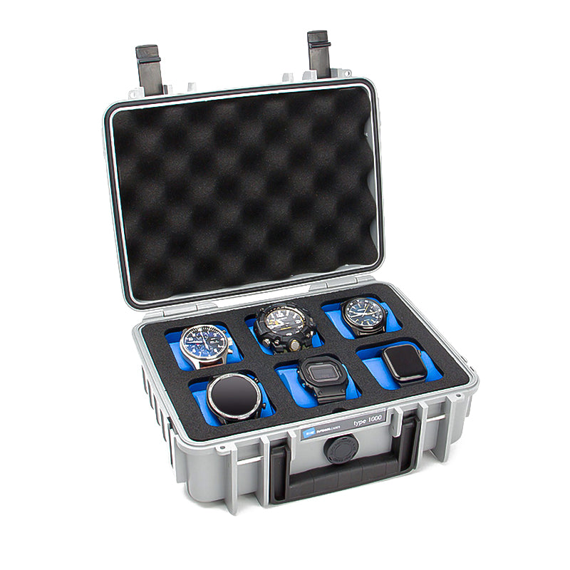 Pudełko na Zegarki - Szara Skrzynka-1-Organizer-Zegarki-Studio