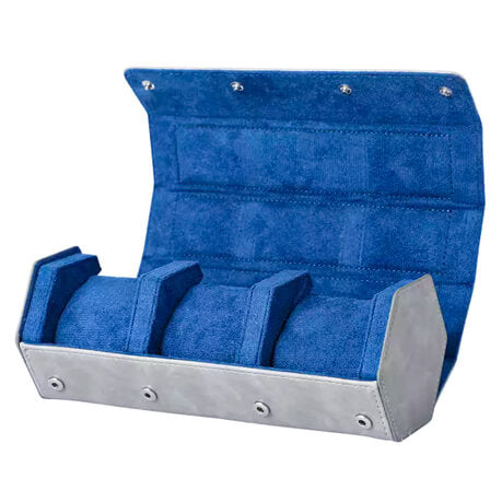 Pudełko na Zegarki - Sześciokątne Błękitne-1-Organizer-Zegarki-Studio