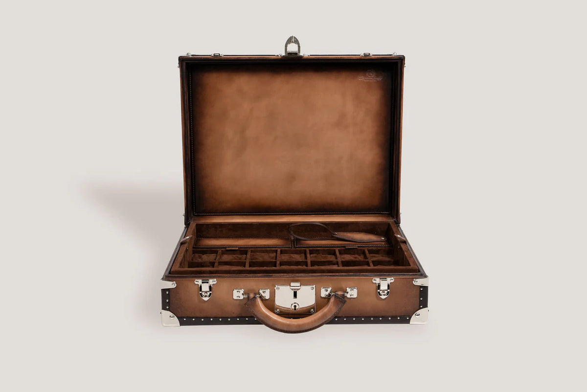 Pudełko na Zegarki - Trunk Java Brown-3-Organizer-Zegarki-Studio