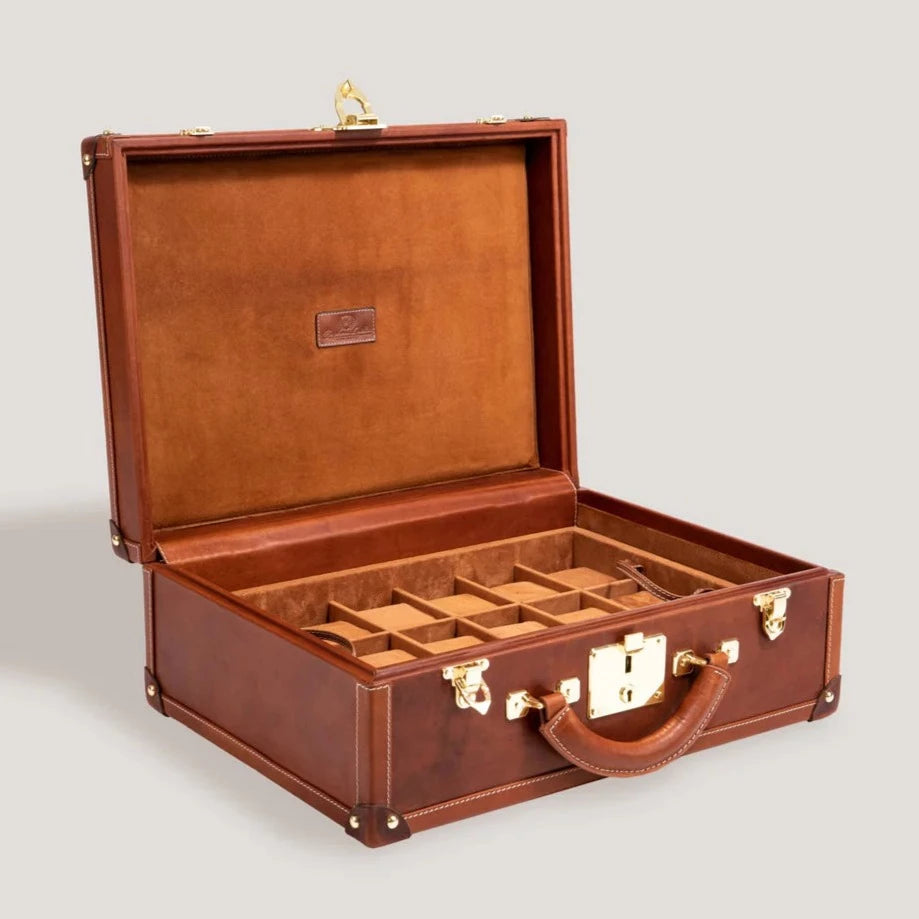 Pudełko na Zegarki - Trunk Montana Patina-1-Organizer-Zegarki-Studio