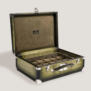 Pudełko na zegarki - Trunk Olive Green-1-Organizer-Zegarki-Studio