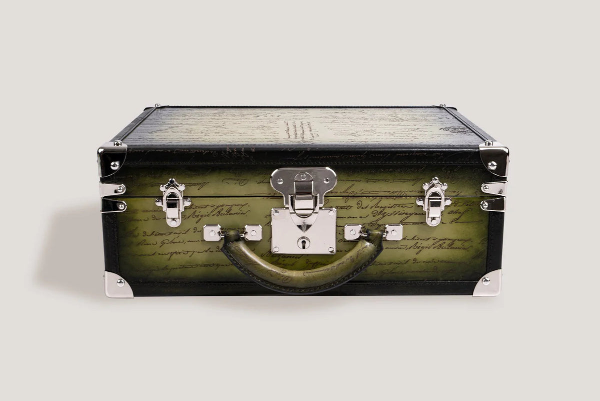 Pudełko na zegarki - Trunk Olive Green-5-Organizer-Zegarki-Studio