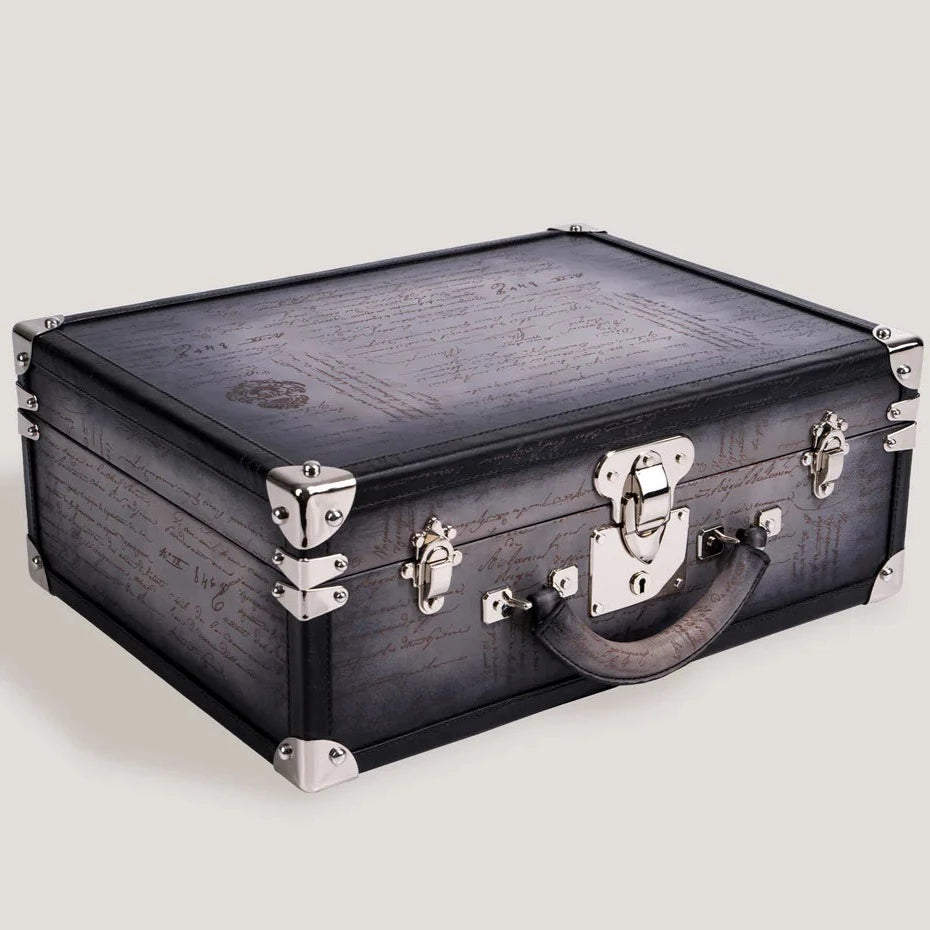 Pudełko na Zegarki - Trunk Parchment Grey-2-Organizer-Zegarki-Studio